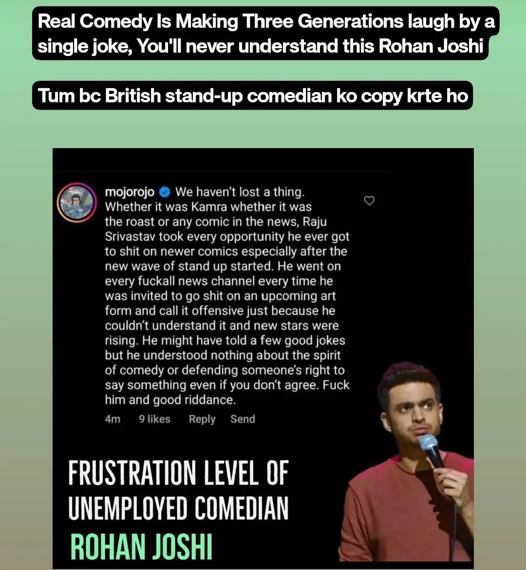 vikalpsinha2's tweet photo. #boycott#RohanJoshi
#RajuSrivastav https://t.co/Rzu0NWLBWd