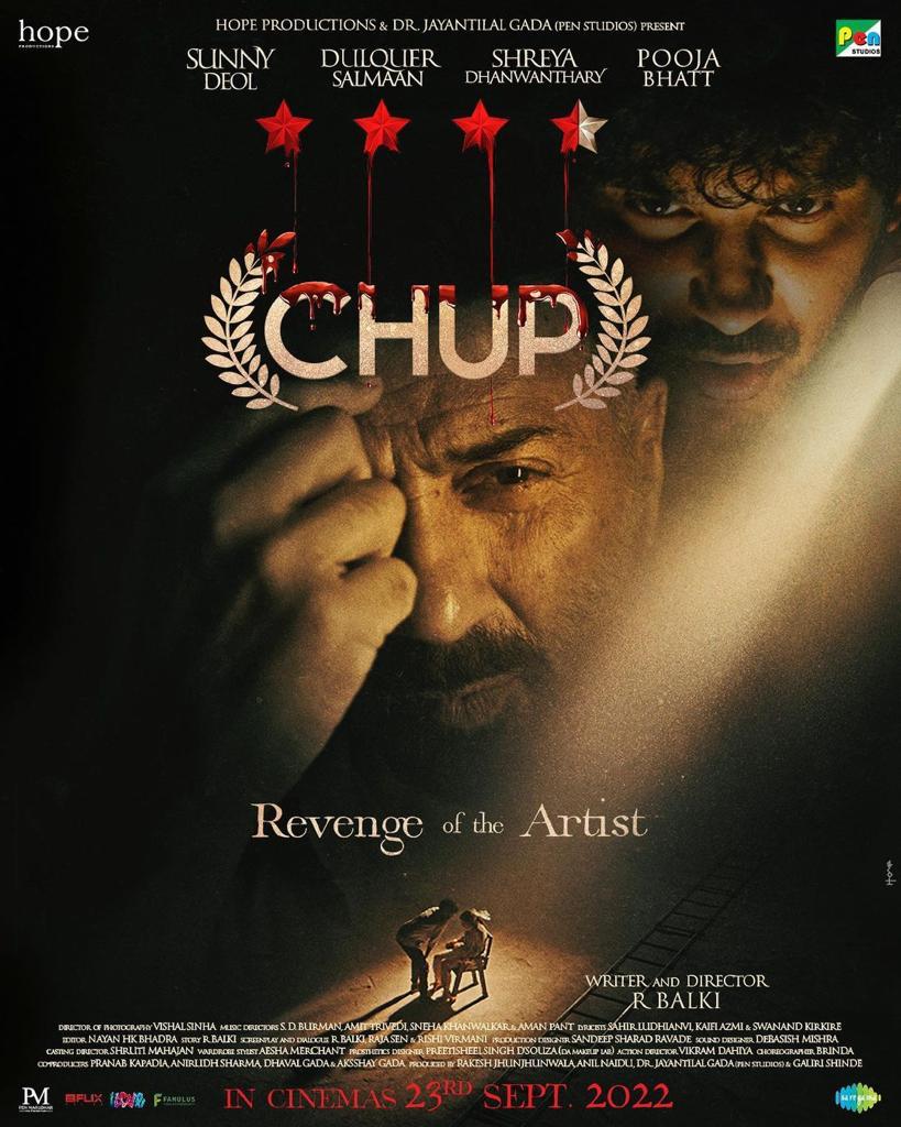 cineDUDEai's tweet photo. What an amazing response for #Chup from initial public free view shows. @dulQuer hitting a sixer again after #SitaRaman 
Must watch 💯

#DulquerSalmaan #SunnyDeol #ChupPublicFreeView #ChupRevengeOfTheArtist
#RBalki #ChupReview https://t.co/WNyEQoEmWI