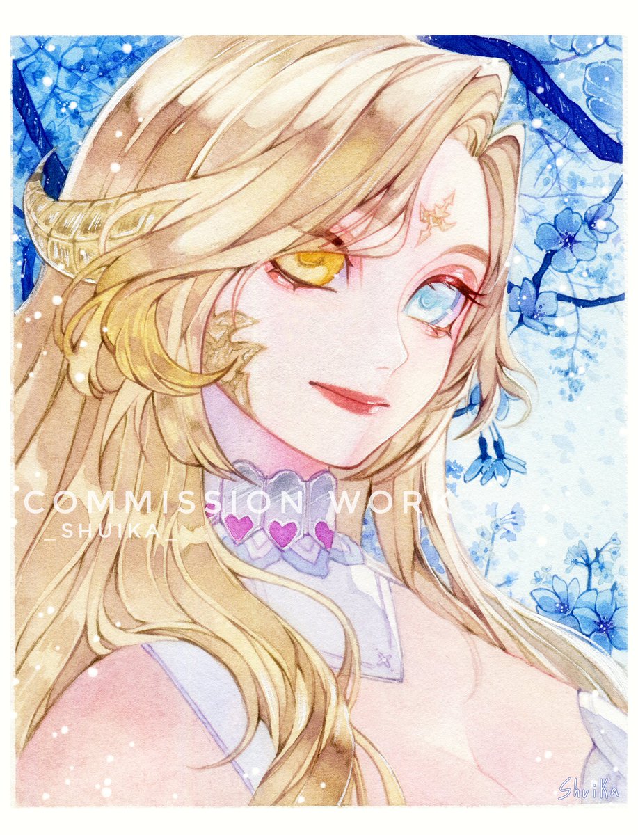 Commission for @Caffios 🥰✨
Thank you for commissioning me !!! ✨✨♥️♥️

Smooch 😘

#watercolor #Semirealism #semirealismart #watercolor #watercolorart #watercolorillustration #watercolopainting #traditionalpainting #traditionalart #arttraditional