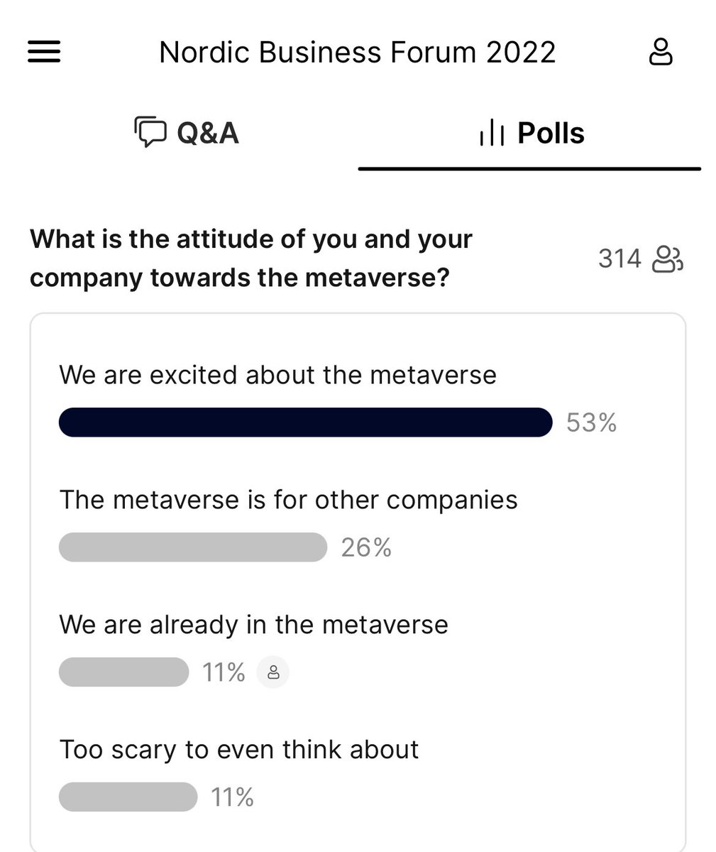 For me the demand for stepping into #metaverse looks more than promising! 😎 #nbforum2022