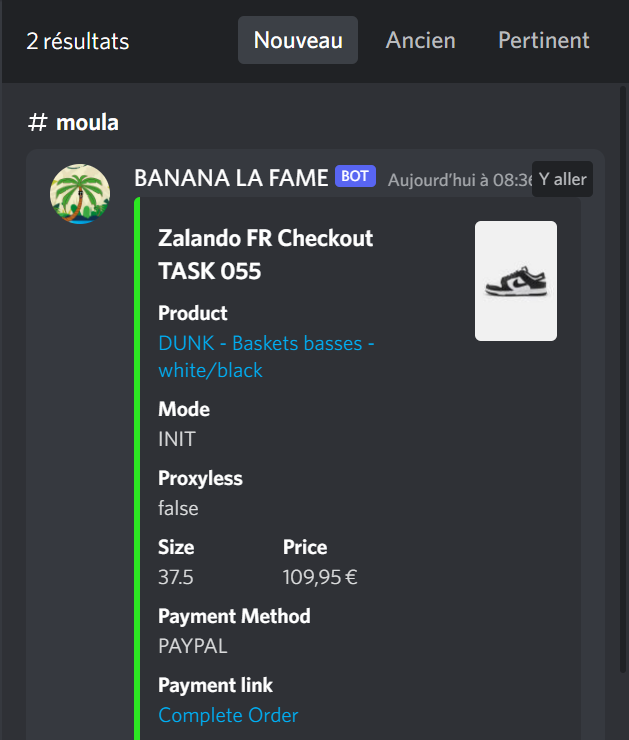 vapo72309504's tweet photo. 20-21 september 2k22 : 

🤖Bot : @BananaFramework / @uSNKRS 
📈Proxy : @Marsproxies / @TheLemonClub_ 
🖇️CG : @ErrorFrance / @palscook 
🏄ACO : @JungleAco https://t.co/xWOlCdAKNG
