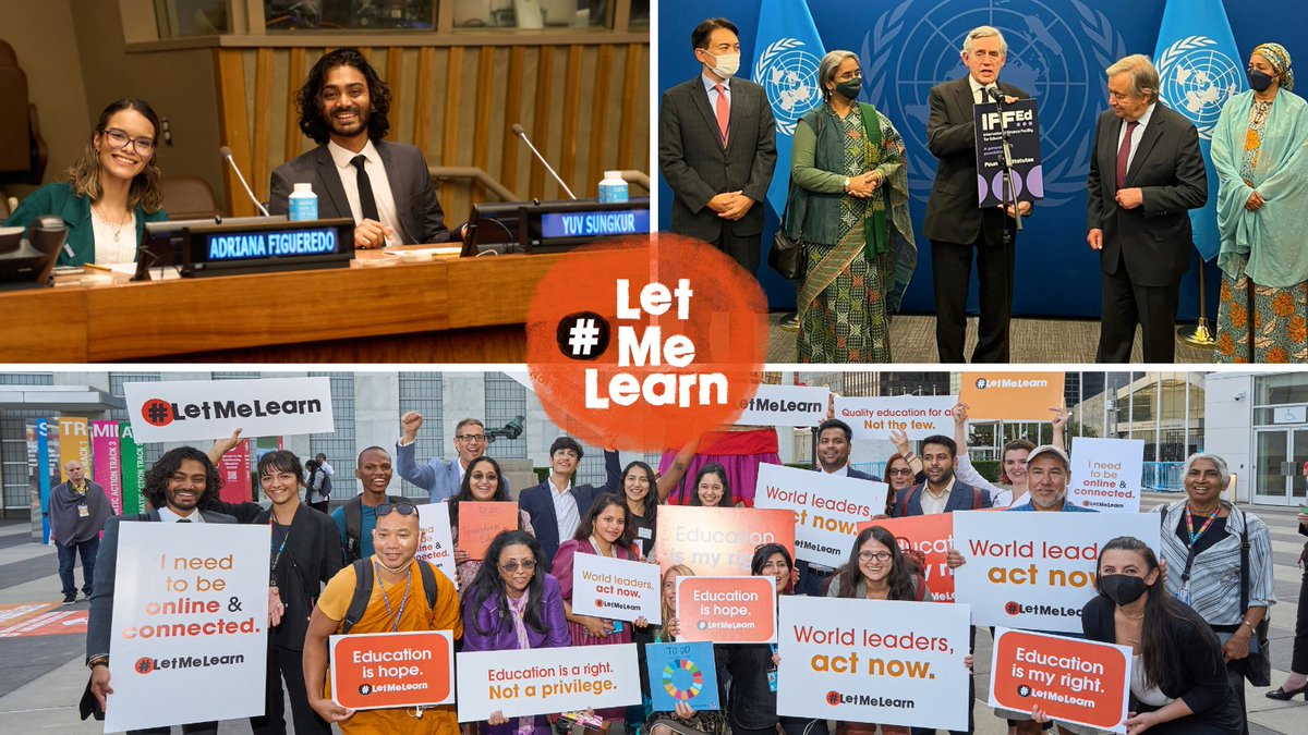 Young people in partnership with @Theirworld demanded action on the #GlobalEducationCrisis and world leaders have listened. #IFFEd will unlock billions for children globally and help deliver a world where every child has a place in school. #LetMeLearn