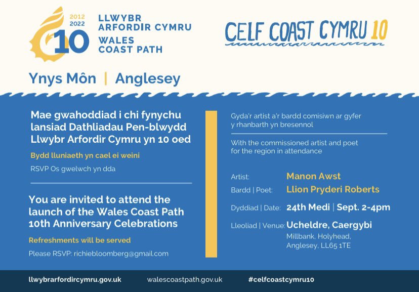 Os da chi’n y cyffiniau ddydd Sadwrn, galwch draw! <a href="/CanUcheldreCtr/">Ucheldre Holyhead</a>