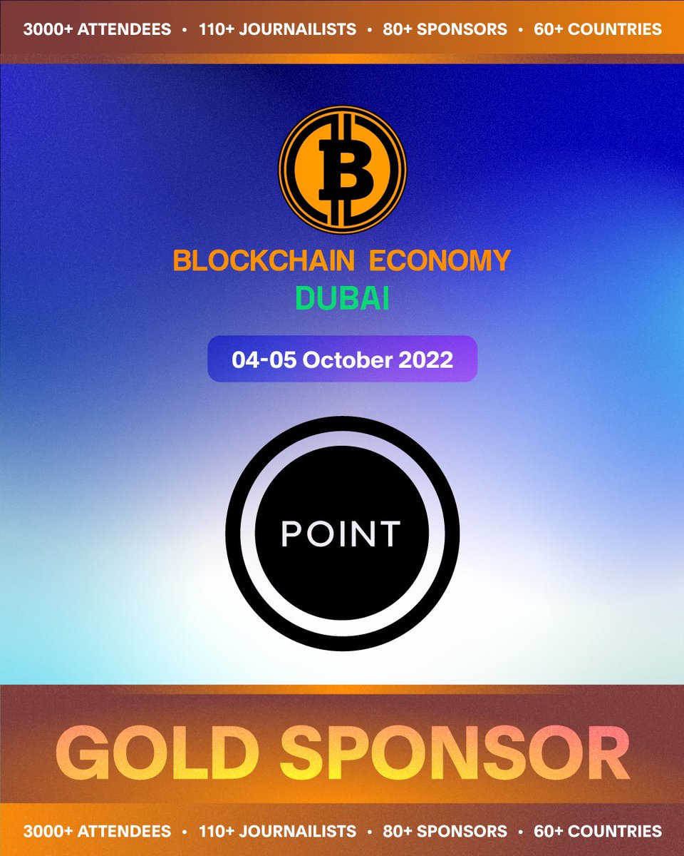 Introducing #BEDubai2022 Gold Sponsor @PointNetwork ⚡️ Point Labs has invented and built Point Network,the 1st of its kind network which decentralizes every major component of the legacy internet. Give your business a competitive edge on 4-5 October🔥 beconomydubai.com/sponsors