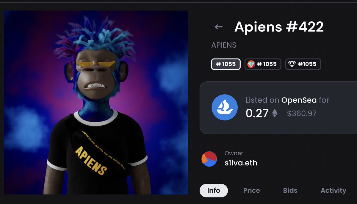 delbrok0's tweet photo. This boy is so cool. Love the color combos and the overall style/fashion. It's gonna make an amazing PFP this week! @TheApiens @TFGmykL 
🛒 Bought: 1 items for 0.27 ETH
💰 Gas savings: $0.00 https://t.co/Zpj5YiuBfm