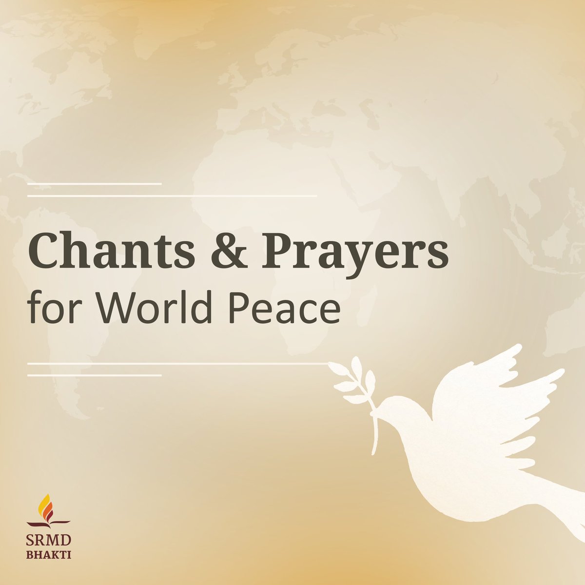 SRMDharampur's tweet photo. On #InternationalDayOfPeace, let’s make peace contagious through our words, actions, thoughts &amp; feelings!

#Chants &amp; #Prayers for World Peace only on #SRMDBhakti.

https://t.co/4Ip10sYAbN

Streaming on 50+ music platforms!

#Peace #WorldPeace #PeaceDay #PeaceDay2022 https://t.co/wTsJQ10ryI