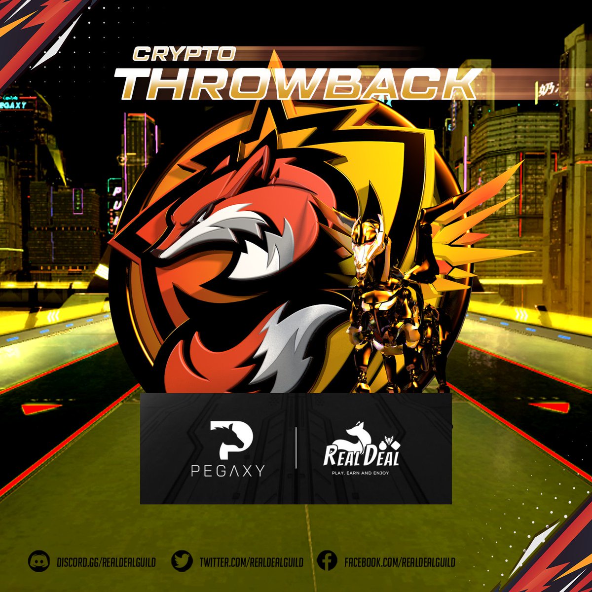 Remember when foxes 🦊 and horses 🐎 united? 

Today is that day! ✨

Last year on this day, Pegaxy and Real Deal Guild collaborated and helped thousands of people in the metaverse. 💖 So, we will always be grateful and look forward to more years and projects with the team! 🙌