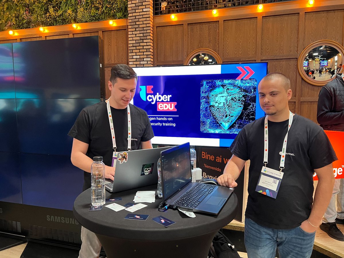 cyberedu_ro's tweet photo. Feeling like you need to close your #cybersecurity practice gap?
You can meet the team behind CyberEDU today, at @how_to_web , and you'll learn everything you're curious about!
#cybersecurityeducation #CyberSecurityPractice #OrangeFab https://t.co/EhQdpXUWRe