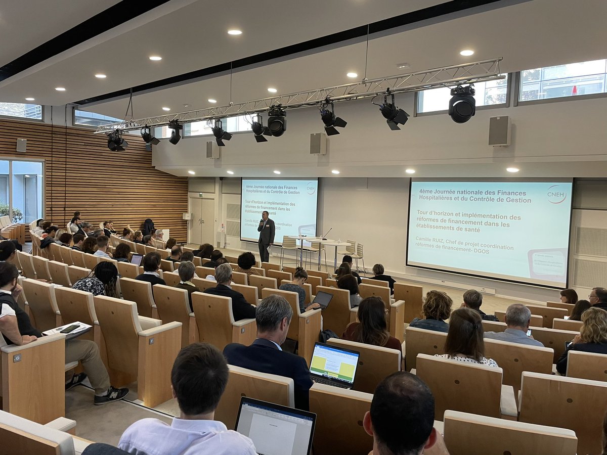 CNEHfr's tweet photo. LIVE // Lancement de la quatrième « Journée Nationale des #Finances Hospitalières et du #ContrôledeGestion » du @CNEHfr.
Près de 100 décideurs, responsables financiers, et contrôleurs de gestion des établissements de santé sont réunis aujourd’hui à Paris ! #ecoledereference https://t.co/xNzPu7tF29
