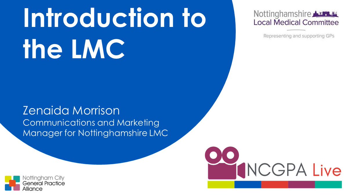 NCGPANottm's tweet photo. 📽️NCGPA Live Ep 6 

We have collaborated with the @NottsLMC, joined by Marketing Manager, Zenaida. 

Zenaida, who hosts the LMC podcast, talks to Andy about the work that they do to support Nottingham healthcare and GPs.

💻https://t.co/NbweRgzFPh
🎙️ https://t.co/vbZ9Zqh8oO https://t.co/7wFmHms11n