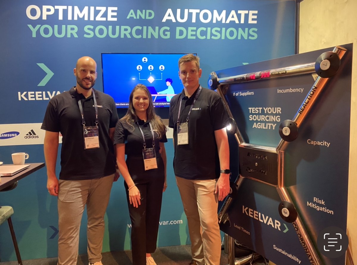 keelvar's tweet image. Come chat to the Keelvar team at booth 19 @DPWconference to talk all things #sourcing

#sourcingoptimization #DPWconference #autonomoussourcing