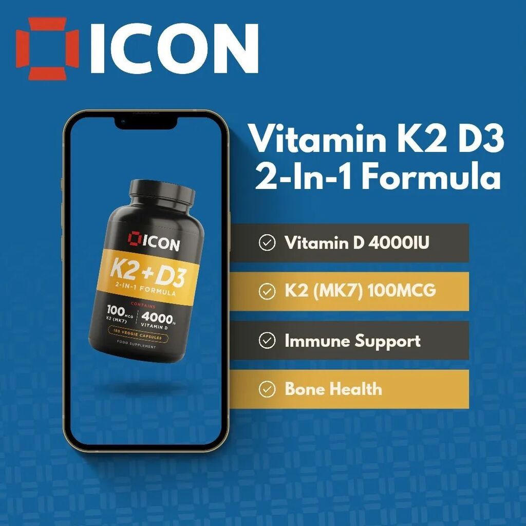 💢 Why Should I Combine Vitamin D3 and K2? 💢

Although Vitamin D3 &amp; K2 are beneficial on their own, they have exponentially better effects when used in unison. Although the body can absorb calcium on its own, it cannot do so effectively if there is not an adequate amount of V…