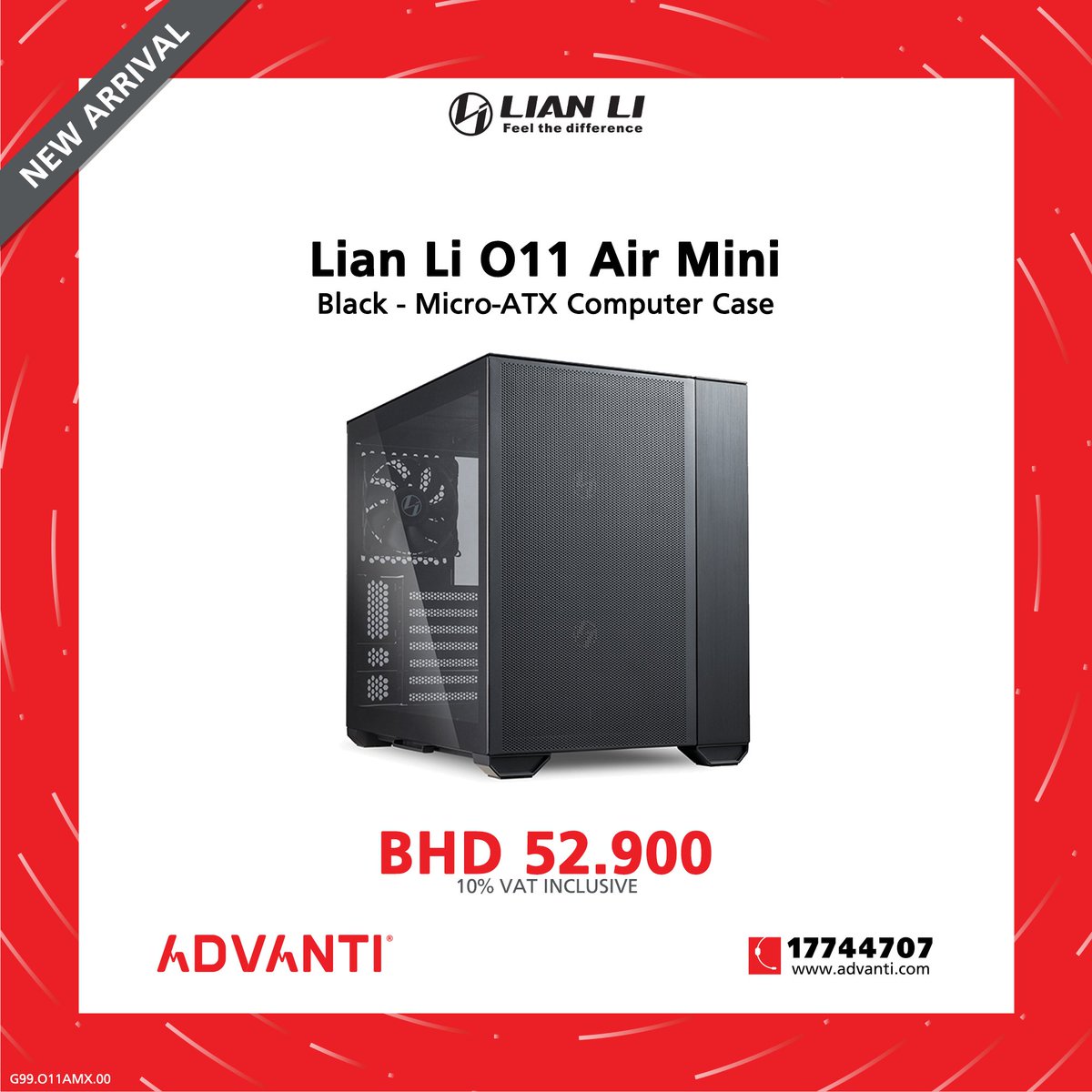 ADVANTI Bahrain on Twitter "⬇ BLACK ATX COMPUTER CASE ⬇ 🔥 Lian Li