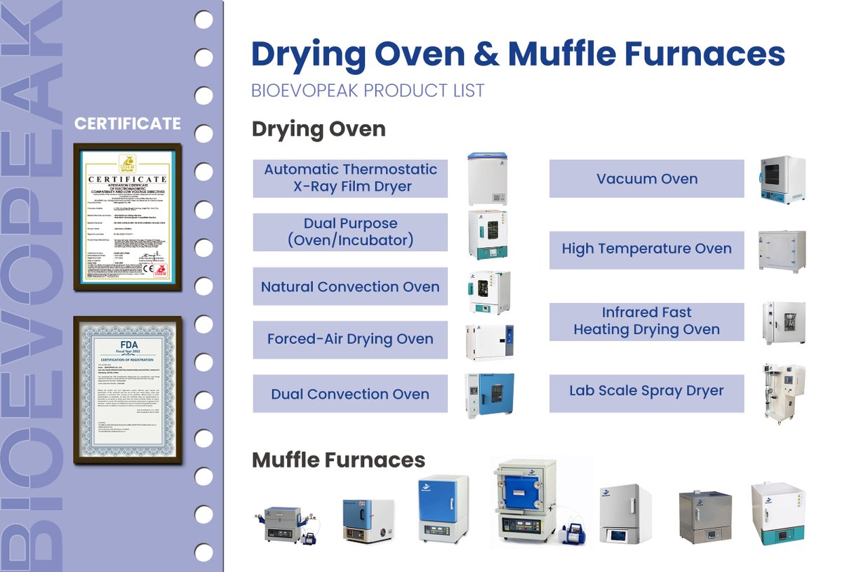 CaraHan3's tweet image. Bioevopeak Drying Oven &amp;amp; Muffle Furnaces, Get Quotes Now!

#Bioevopeak #labsupply #labdistributor #labinstrument #laboratory #medicalequipment #medicalsupply #medicalinstrument #medicalequipmentsupply #medical #medicalequipmentsupply #medical #incubator #labincubator #oven