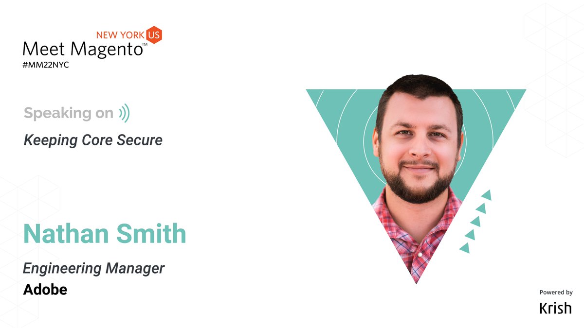 Joining us at #MM22NYC, we have <a href="/nathanjosiah/">Nathan Smith</a> (Engineering Manager from <a href="/Adobe/">Adobe</a>). We welcome him as a speaker on the Technical track. Nathan will be throwing some light on "Keeping Core Secure". Here's more meetmagentonyc.com/speakers/natha…
#security #adobe #ecommerce #magento