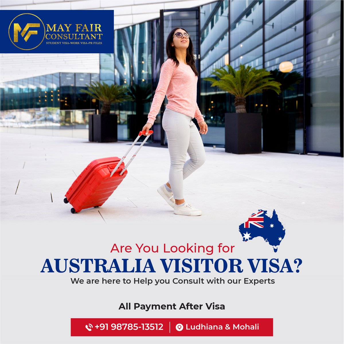 may_consultant's tweet photo. Australia's wide-open Spaces, Natural Wonders, deserts, its beaches are inviting you to visit, get your visitor visa in just simple steps.
*
*
𝐂𝐨𝐧𝐭𝐚𝐜𝐭 𝐮𝐬+91 9878513512
.
#mayfairconsultant #australia #australiavisitorvisa #visitorvisa #visa #visitor #mohali https://t.co/gRwi16bK4x
