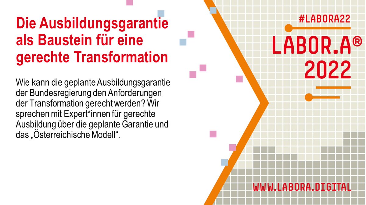 Arbeit_Zukunft's tweet image. Um 12:30⏰geht&apos;s weiter mit #labora22 Sessions zu #KI &amp;amp; #Mitbestimmung, #Darkstores as a #Retailmodel in 🇬🇧, #Tech-Angestellte im Fokus, #Ausbildung in der #Transformation mit @IdGuZdA @UNI_Europa @FEPS_Europe @DemoWorkPod @TechWorkersBER @igm_nds_lsa @DGBJugend @boeckler_de