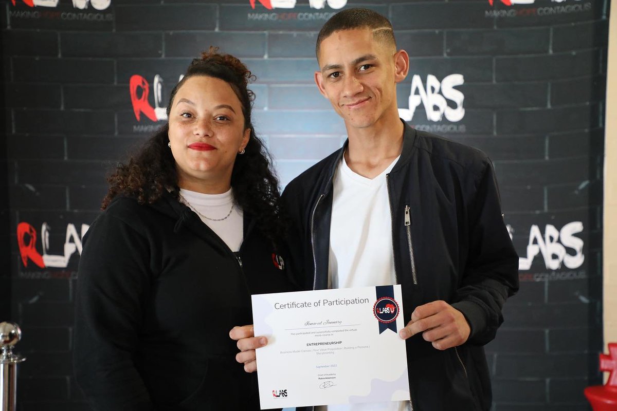 RLabs's tweet photo. Celebrating our Young people and their achievements always brings us Joy👏

We look forward to our next courses and young people who will be joining.

#RLabs #MakingHOPEContagious #Zlto #graduation #RLabs2022 #CommunityOpportunity #dlabs #MitchellsPlain #westridge https://t.co/q2q7X5bFff