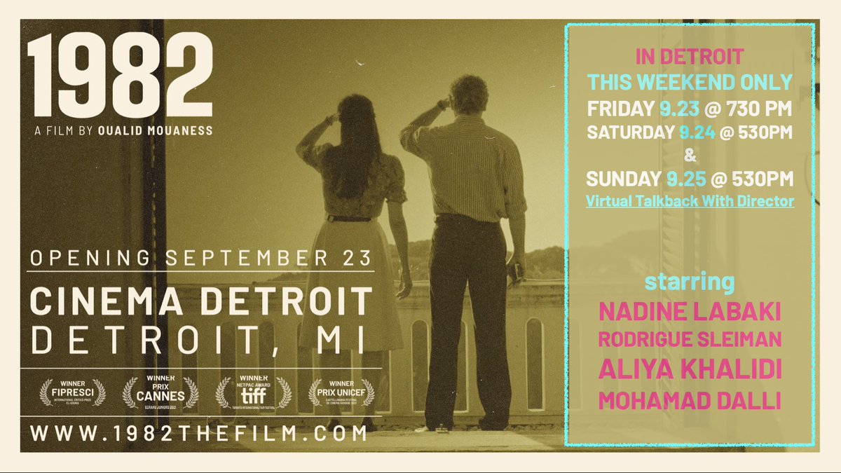 <a href="/1982Movie/">1982 The FILM</a> in DETROIT this weekend only!
<a href="/CinemaDetroit/">worldcinemadetroit</a> 
Friday, Saturday and Sunday.