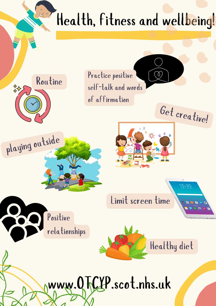 Tayside_CYPOT's tweet photo. 🍃🤸🏽Health, Fitness &amp; Wellbeing 🤸🏽 🍃

▪️To promote health, fitness and wellbeing children need opportunities to explore, discover, climb run and play! 

▪️For more tips on how to promote wellbeing please visit our website https://t.co/v826QxtV94 https://t.co/SysnHKa5vI