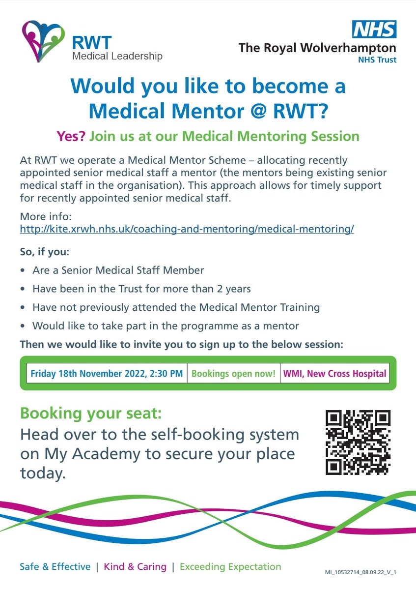 Calling All Senior Medical Staff @RWT_NHS | Development Opportunities Available To Book Now