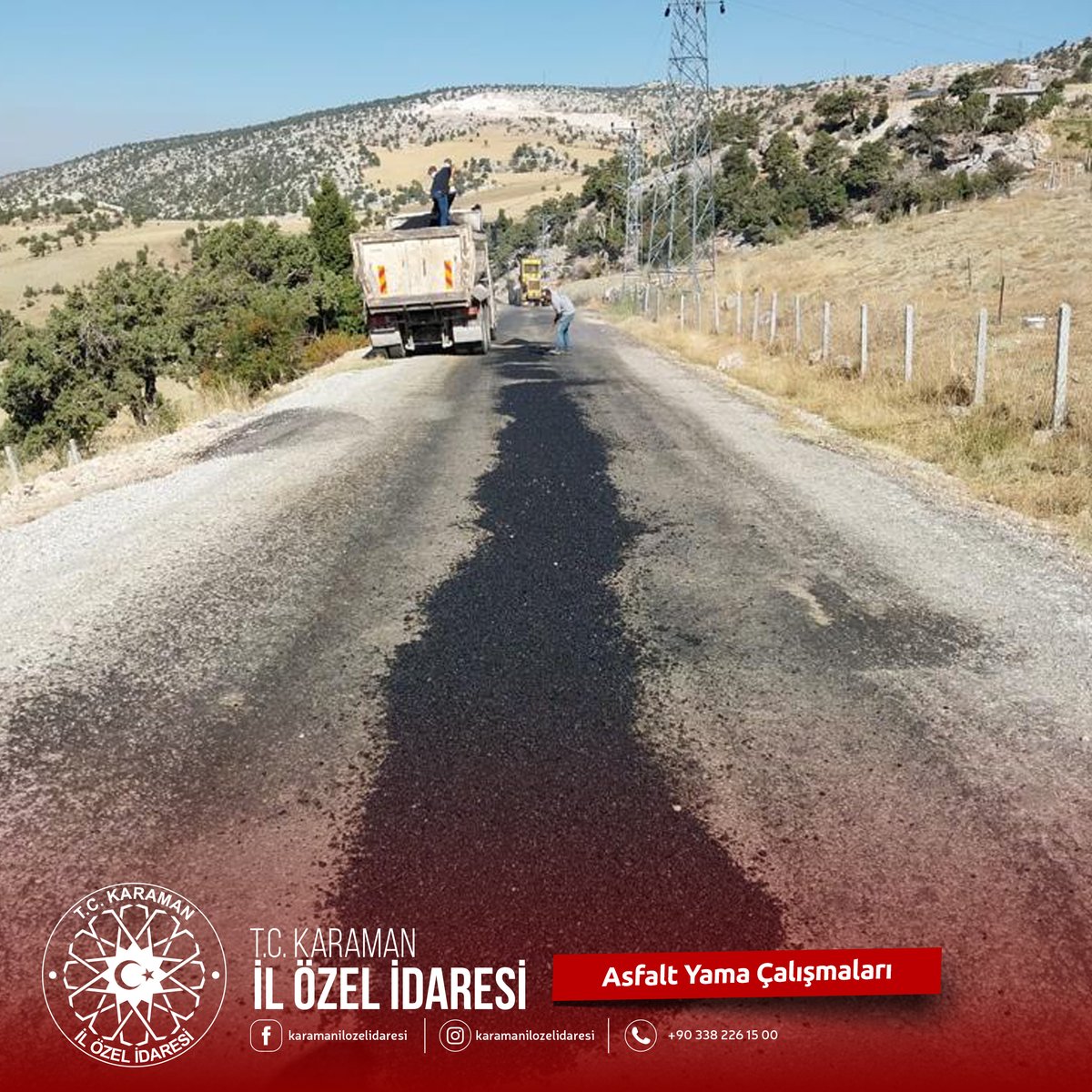 krmnozelidare's tweet photo. Cerit ve Bademli Köylerimiz arası yollarımızda asfalt yama çalışmalarımız devam etmektedir. 🚜🚧🚙
📍 #karaman #merkez #cerit #bademli https://t.co/gbHNcbHxGI