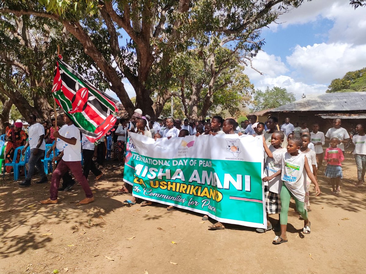 #Tanariver county celebrations were marked at Wema, Salama location where all stakeholders including #government, #civilsociety @religousleaders #youth, #women came together to promote inclusivity and end violence. We thank #jisra and <a href="/KECOSCE/">KECOSCE</a> <a href="/Mensenmissie/">Mensen met een Missie</a> for the support.