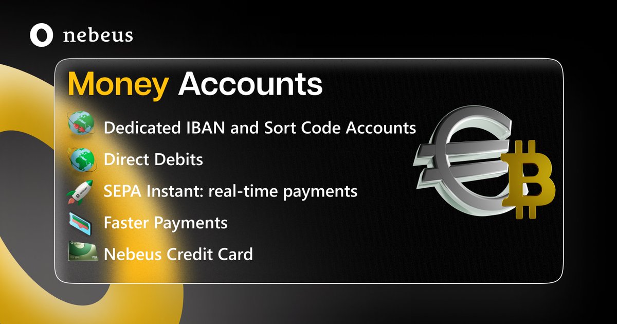 NebeusWorld's tweet photo. Nebeus #MoneyAccount features:
➡️Pay your bills
➡️Make bank transfers
➡️Instantly send funds to your crypto account to invest in digital assets.
Learn more: https://t.co/gmCbgjzEDS
#BTC #ETH #LUNC #MTRG #SHIB #ADA #RUNE #RVN #XRP #MV #HT #XCN #ATOM #TWT #QNT #TON #APE #SOL https://t.co/0N3BUk03ql