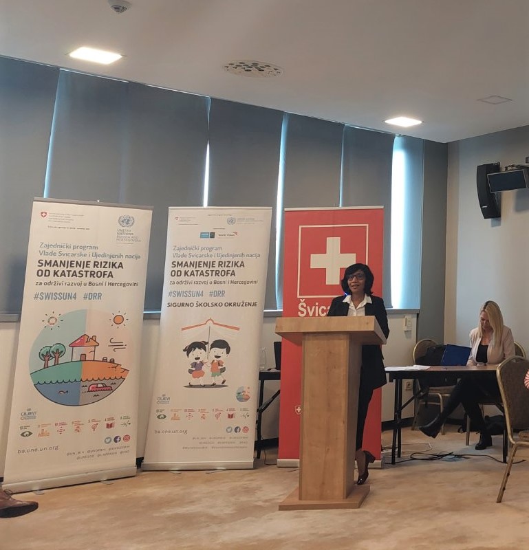 DrRownakKhan's tweet photo. Children need safe school environment as they spend a lot of time there. #SwissUN4 #DRR initiative is helping to bring changes in policies and practices through comprehensive school safety framework 2022-2023. 👃all partners for making schools safe for children in BiH + https://t.co/6EUrJAPTyU