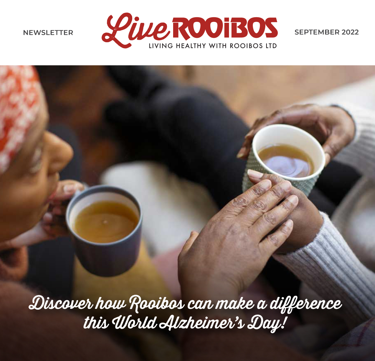 In the latest Live Rooibos newsletter, read more about World Alzheimer’s Day and how Rooibos can be used to combat the adverse effects of this disease.

Read more:

t.e2ma.net/webview/mrg6af…