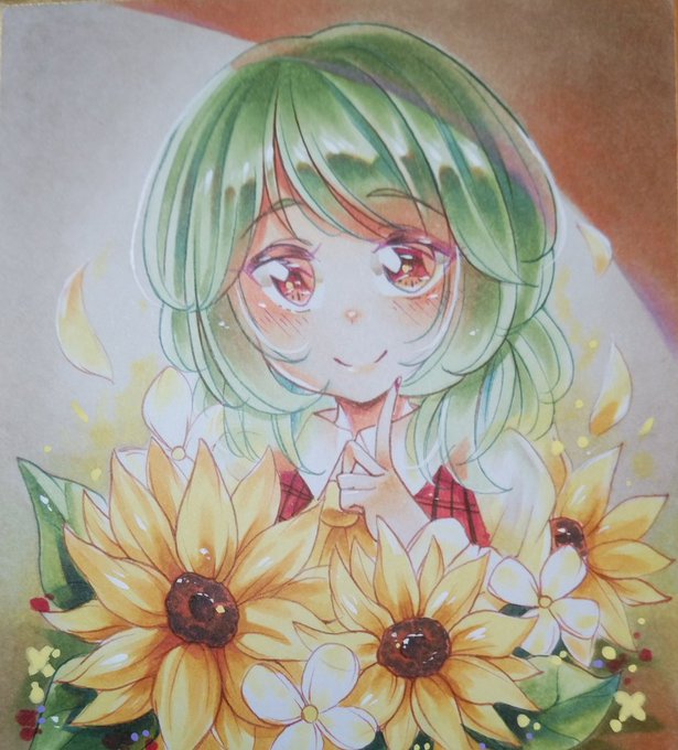 絵画っぽくなった幽香ちゃん(・・) 