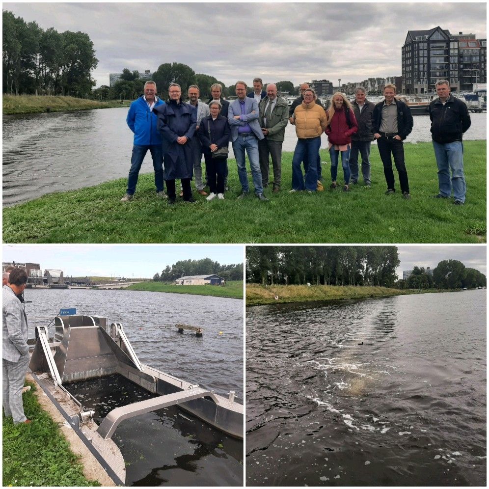KIMOint's tweet photo. Last week, @KIMONLBE held its 1st board meeting after the recent Dutch municipal elections.
Good substantive discussions about the next steps to tackle marine pollution.
Also visited the "#LimesBubbleBarrier" - great initiative by the @gemeentekatwijk and the #CoastBusters https://t.co/1efSzcs5Zc