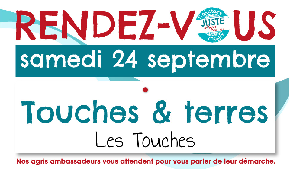 📣 Les #agris ambassadeurs #JusteDeLA vous donne rendez-vous au marché de producteurs Touches &amp; Terres ce samedi pour une dégustation.

#agriculture #produitslocaux
