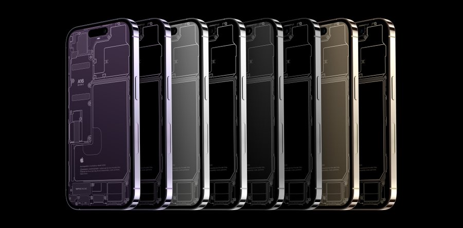 Iphone14 Proの内部が見える壁紙 18種類のカラーバージョン公開 Iphone Mania