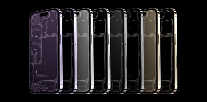 Iphone14 Proの内部が見える壁紙 18種類のカラーバージョン公開 ライブドアニュース