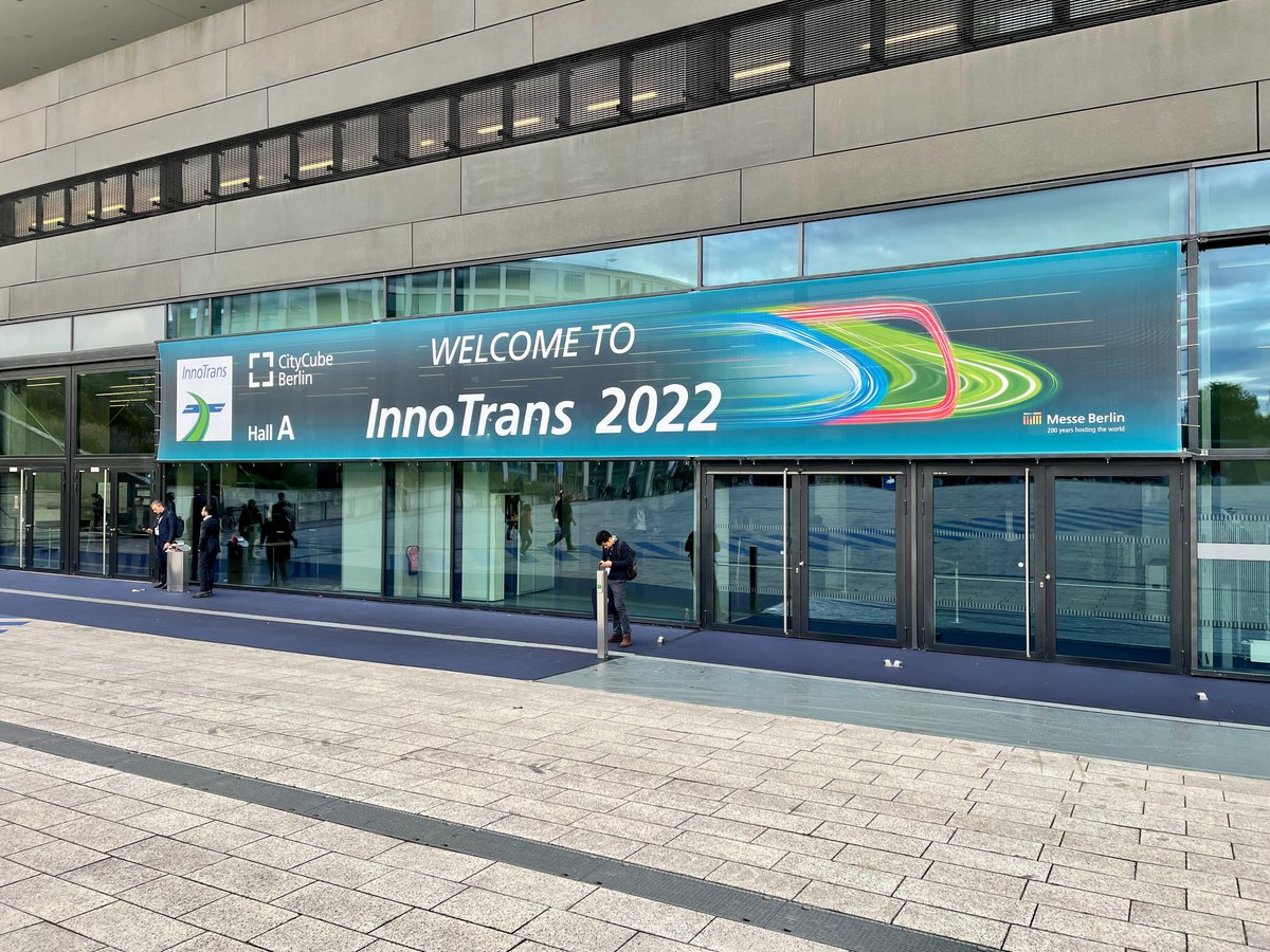 EmegGroup's tweet photo. It's Day 2 at @InnoTrans &amp; we're getting a lot of interest in safeNet™, our industry-leading depot protection system – probably because it's been featured in the #InnoTrans2022 World Innovation Guide. 😊 Visit Stand 710 (Hall 6.2) for a live demo! https://t.co/2jqqRbDgPO