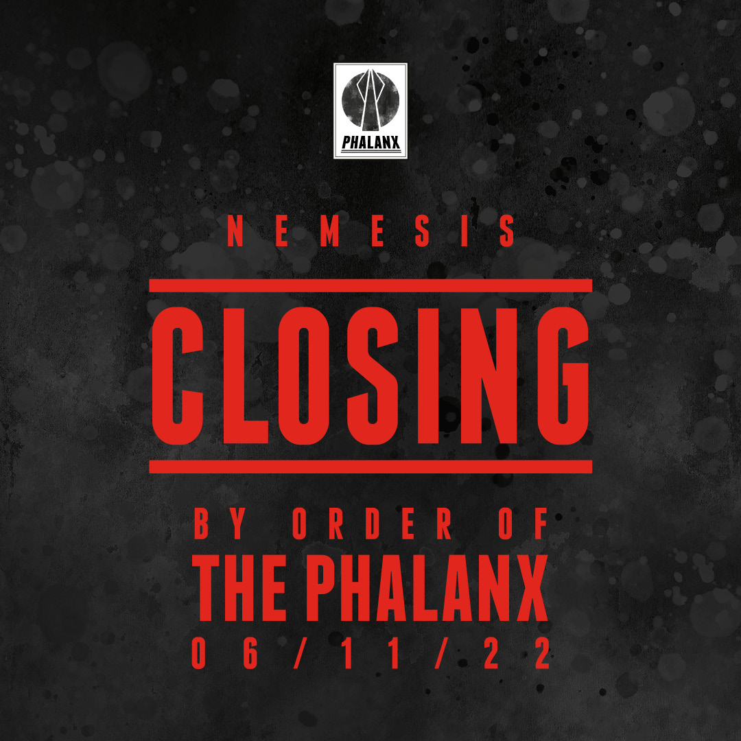 altontowers's tweet image. By order of the Phalanx

Nemesis is closing.
You have until 6th November to ride.
Book now: altontowers.com/tickets-passes/ 
Please make your way to Alton Towers Resort in an orderly fashion.