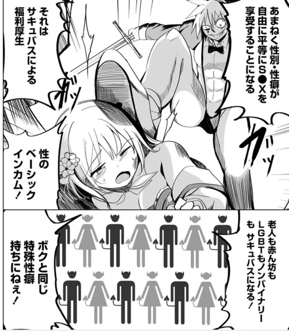 サキュバスなんかに負けない異世界生活 
最新話更新されました!!

ついに全人類淫乱化計画の全貌が明らかに!?
サキュバススレイヤーモードのアメリアも久しぶり

恐怖の無限ダッチワイフ[後半] / くじらじーお https://t.co/vtFfPY1Vqh #ニコニコ漫画 
