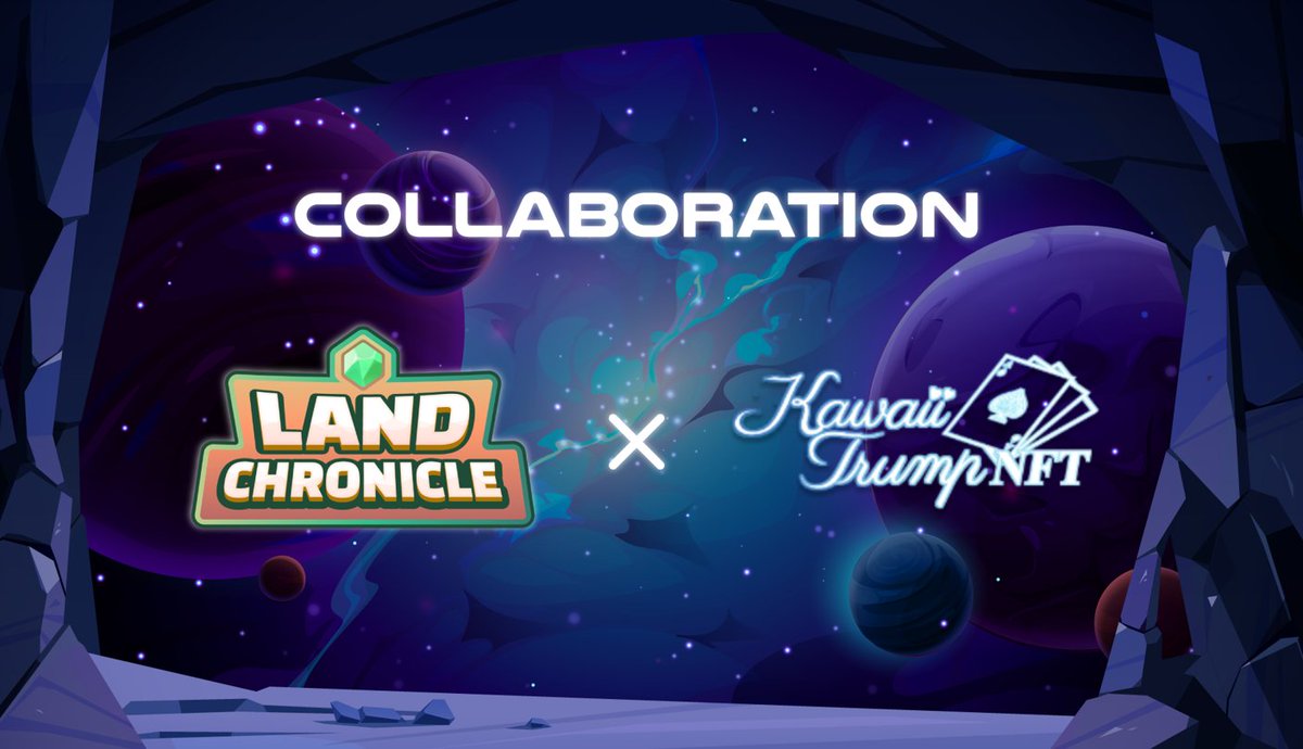 LandChronicle's tweet photo. 🤝 Kawaii Trump NFT x Land Chronicle Collaboration!
🕒 ~Sep 23, 2022 15:00 KST

🎁 Prize Draw 
     - WL x 10 (Kawaii NFT)

1⃣ Like &amp; RT &amp; 3 Tag &amp; Discord ID (e.g land#1234)
2⃣ Join Discord 
- https://t.co/FcMpcAF4KH
- https://t.co/SFXi8DLVHF

#NFT #Airdrop #giveaway #whitelist https://t.co/F8DTbbQql3