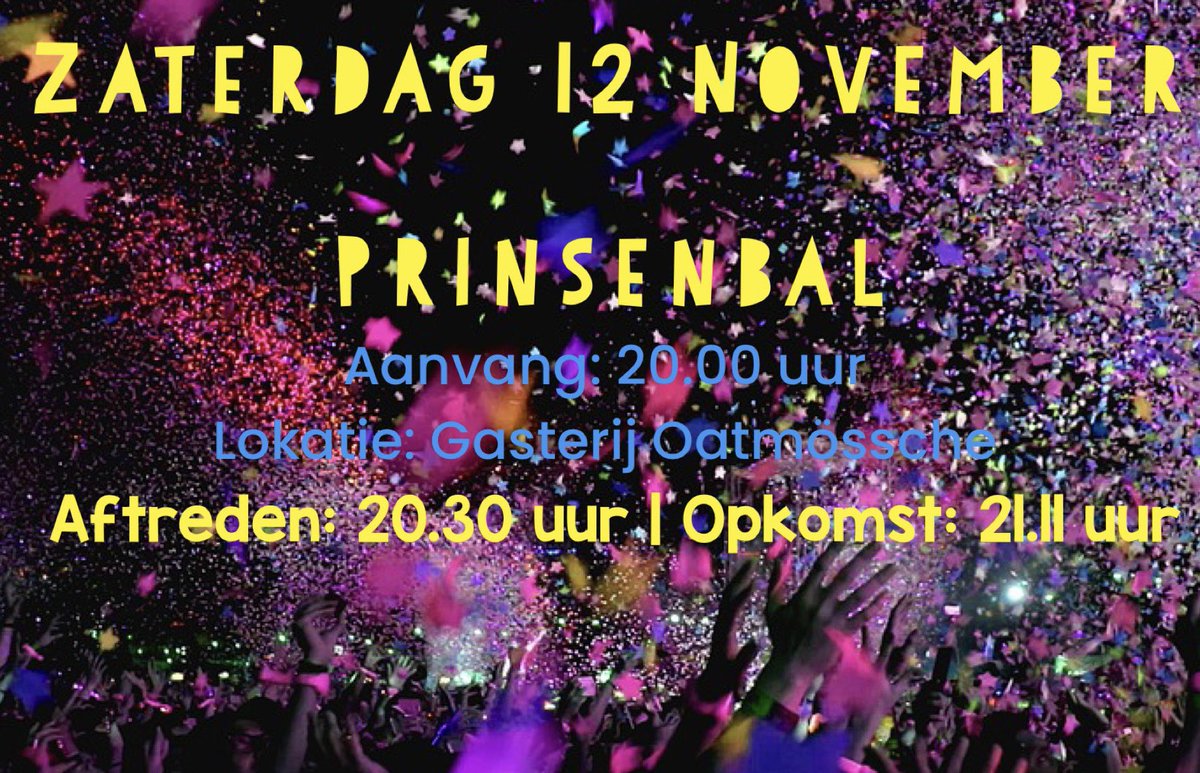 Othmarridders's tweet image. 𝗣𝗿𝗶𝗻𝘀𝗲𝗻𝗯𝗮𝗹 𝗢𝘁𝗵𝗺𝗮𝗿𝗿𝗶𝗱𝗱𝗲𝗿𝘀 | 𝗶𝗻 𝗲𝗲𝗻 𝗻𝗶𝗲𝘂𝘄 𝗰𝗮𝗿𝗻𝗮𝘃𝗮𝗹𝗲𝘀𝗸 𝗷𝗮𝘀𝗷𝗲

Op 12 november gaat het gebeuren! De opkomst van de 58ste Stadsprins van de Othmarridders en het afstreden van de 57,5ste Stadsprins Marco. 

Receptie: zondag 13 november.