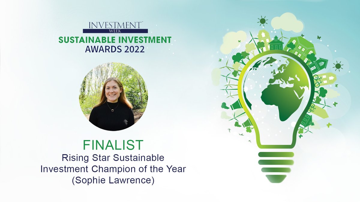 Our stewardship and engagement lead @s_g_lawrence has been shortlisted for Rising Star Sustainable Investment Champion of the Year at @InvestmentWeek Sustainable Investment Awards 2022. Find out more here: event.investmentweek.co.uk/sustainableinv…