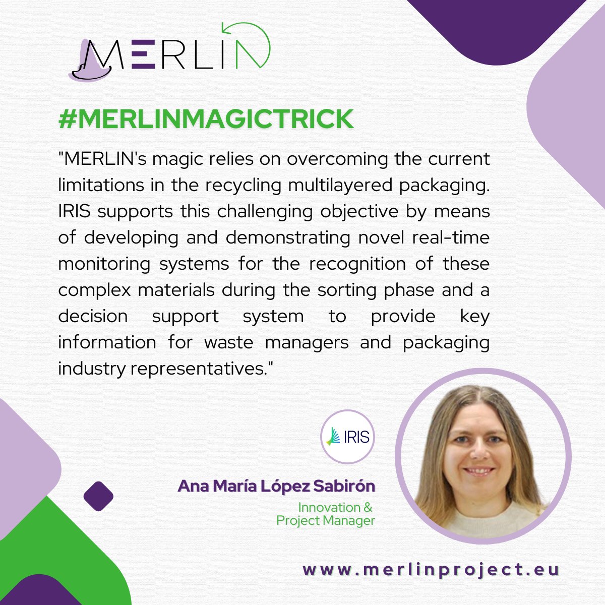 MERLIN Project (@merlinproject21) on Twitter photo Next #project representative featured in #MERLINmagictrick π§π»ββοΈβ¨ is #MERLIN's π¨ππ π΄ππππ π³ππππ πΊππππΓ³π : Innovation & Project Manager at <a href="/iris_rd/">IRIS Technology Solutions</a> β¬
#MERLINmagicktrick π§π»ββοΈβ¨
It's #MERLINWednesday π
#packaging #circulareconomy #sustainability #innovation Next #project representative featured in #MERLINmagictrick π§π»ββοΈβ¨ is #MERLIN's π¨ππ π΄ππππ π³ππππ πΊππππΓ³π : Innovation & Project Manager at <a href="/iris_rd/">IRIS Technology Solutions</a> β¬
#MERLINmagicktrick π§π»ββοΈβ¨
It's #MERLINWednesday π
#packaging #circulareconomy #sustainability #innovation