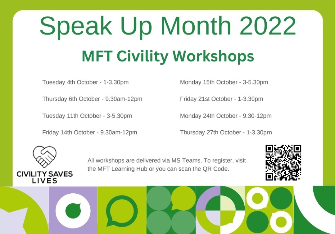Freedom To Speak Up at MFT tweet media