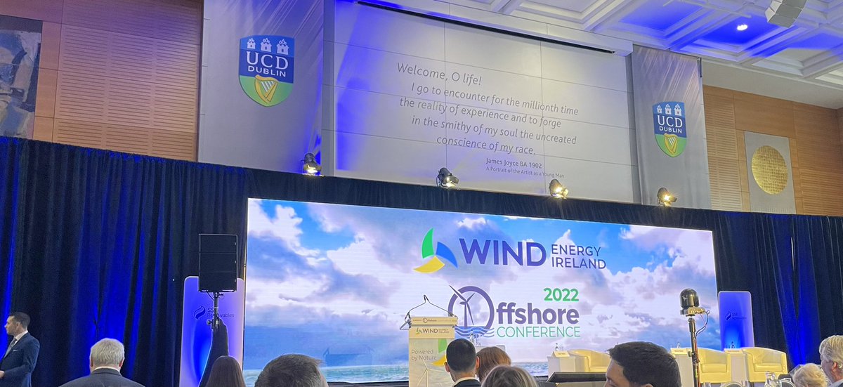 Stage is set for <a href="/WindEnergyIRL/">Wind Energy Ireland</a> offshore conference, a significant event to progress our national strategy for sustainability and energy self sufficiency <a href="/michaeljardine/">Michael Jardine</a> <a href="/turleyplanning/">Turley</a>