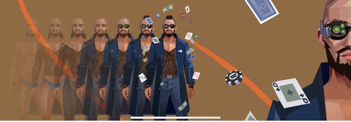 ballisticb's tweet photo. You’ve gotta know when to hold’em, know when to fold’em…… know when to dig deep with’em @dievardump @CyberBrokers_ banner maker https://t.co/EuEG2Uh8B3
… my #gambler moonlights as a #cammer 🐰once you look into the layers #lorenotfloor #community https://t.co/xCJlCYG1LV