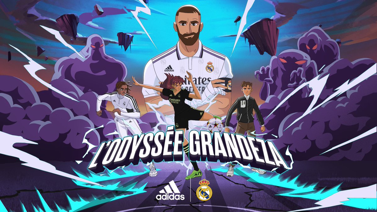 adidas France (@adidasfr) on Twitter photo #OdysseeGrandeza
23/09/22 ✨⚽️
Déjà le match de l'année.
⚔️ <a href="/Benzema/">Karim Benzema</a>
💫 <a href="/adidasfootball/">adidas Football</a>
👑 <a href="/realmadrid/">Real Madrid C.F.</a> #OdysseeGrandeza
23/09/22 ✨⚽️
Déjà le match de l'année.
⚔️ <a href="/Benzema/">Karim Benzema</a>
💫 <a href="/adidasfootball/">adidas Football</a>
👑 <a href="/realmadrid/">Real Madrid C.F.</a>
