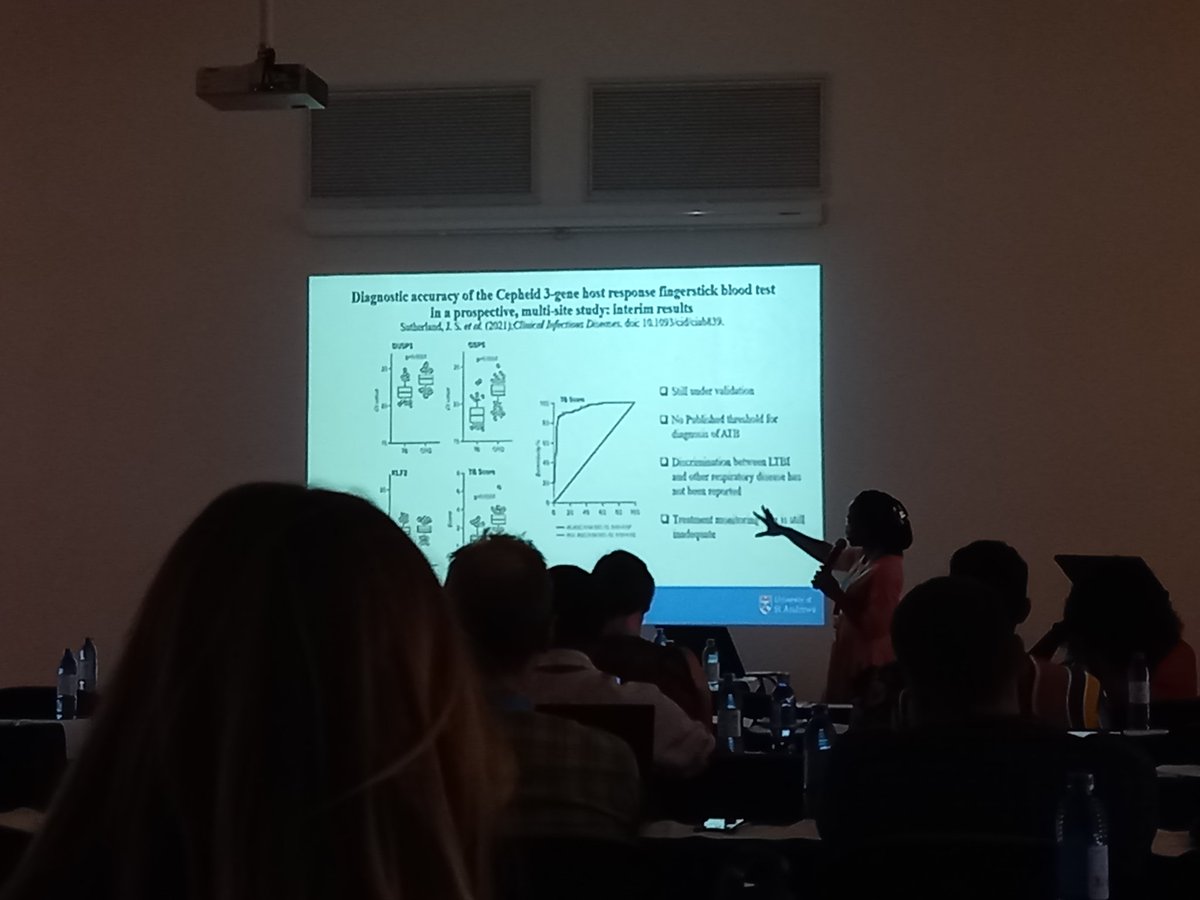 SabiitiwWilber's tweet photo. Applications of the St Andrews developed TB-Molecular Bacterial Load Assay dominated the talks on the 1st day of PanACEA annual  conference. Thanks to @RitahNakibon, @EmmanuelMusisi3  @NIMRMbeya for good job done @Infection_StAnd @StAndMedicine @PanACEA @NNtinginya @derekjsloan https://t.co/yK9kpXwpOs