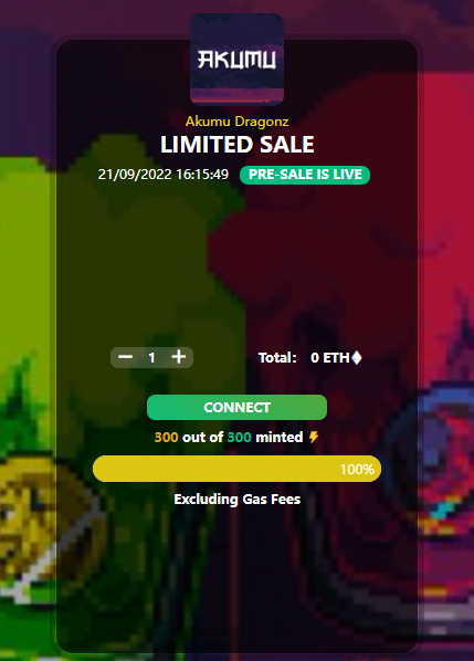 AkumuDregonz's tweet image. 🎉Because of the bear market of the market, we provide 300 whitelists that can be minted for free Mint

        📢Quick Minting if you are mentioned by us (only 300 NFTs on Twitter members)

🔗Mint only at our Official Website 👇 below (click to open)
akumuudragonz.xyz