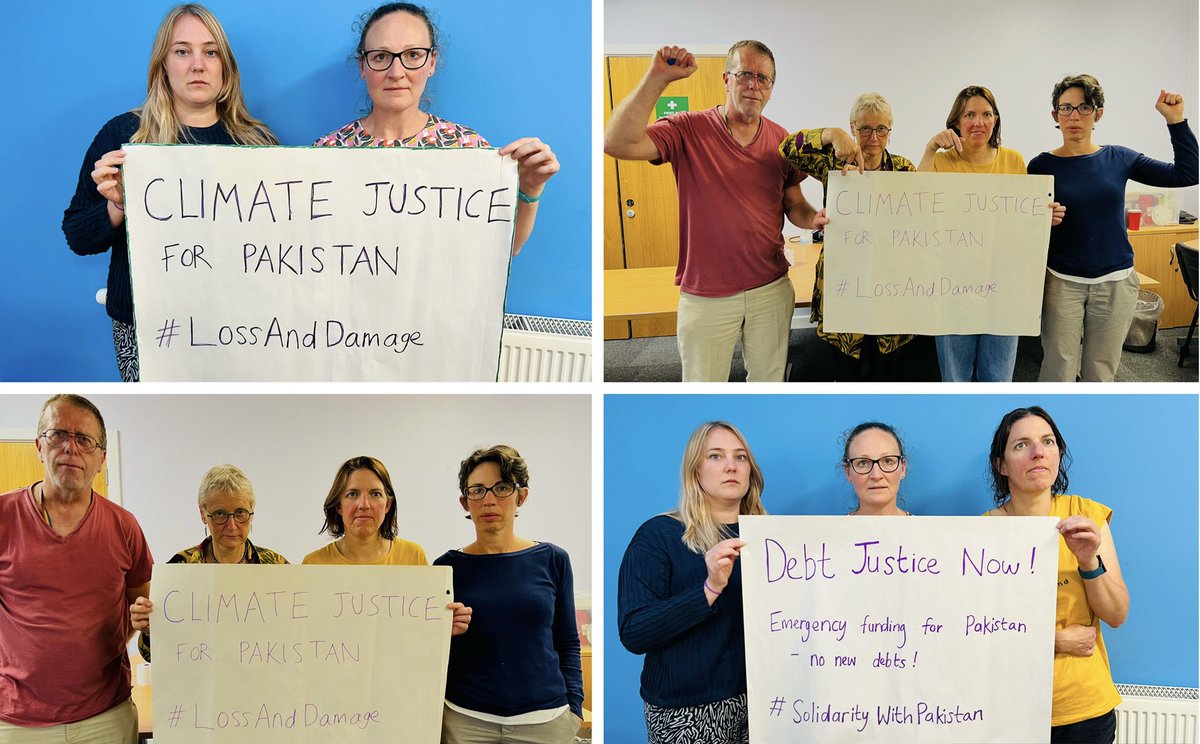A third of Pakistan is under water. Gr Manchester <a href="/friends_earth/">Friends of the Earth</a> and climate action network stands in solidarity with Pakistan. Climate justice now! 

The UK must ensure #LossAndDamage finance is delivered for climate-vulnerable countries #COP27 #PayUp4LossAndDamage
