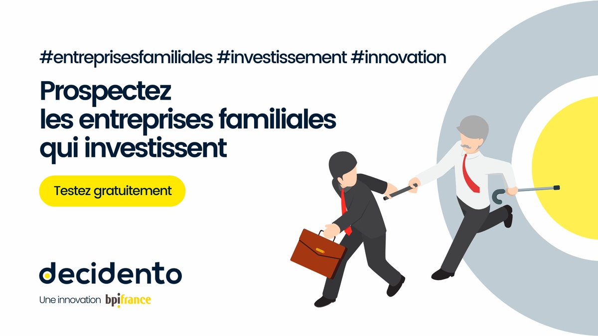 Filtre Exclusif Decidento ✨En proie aux #innovations et aux #investissements, les #entreprisesfamiliales représentent un marché plein de potentiel
#prospectez des entreprises qui sont en pleine #transitionénergétique &amp; #digital.  Testez ici notre filtre: zcu.io/YUDg